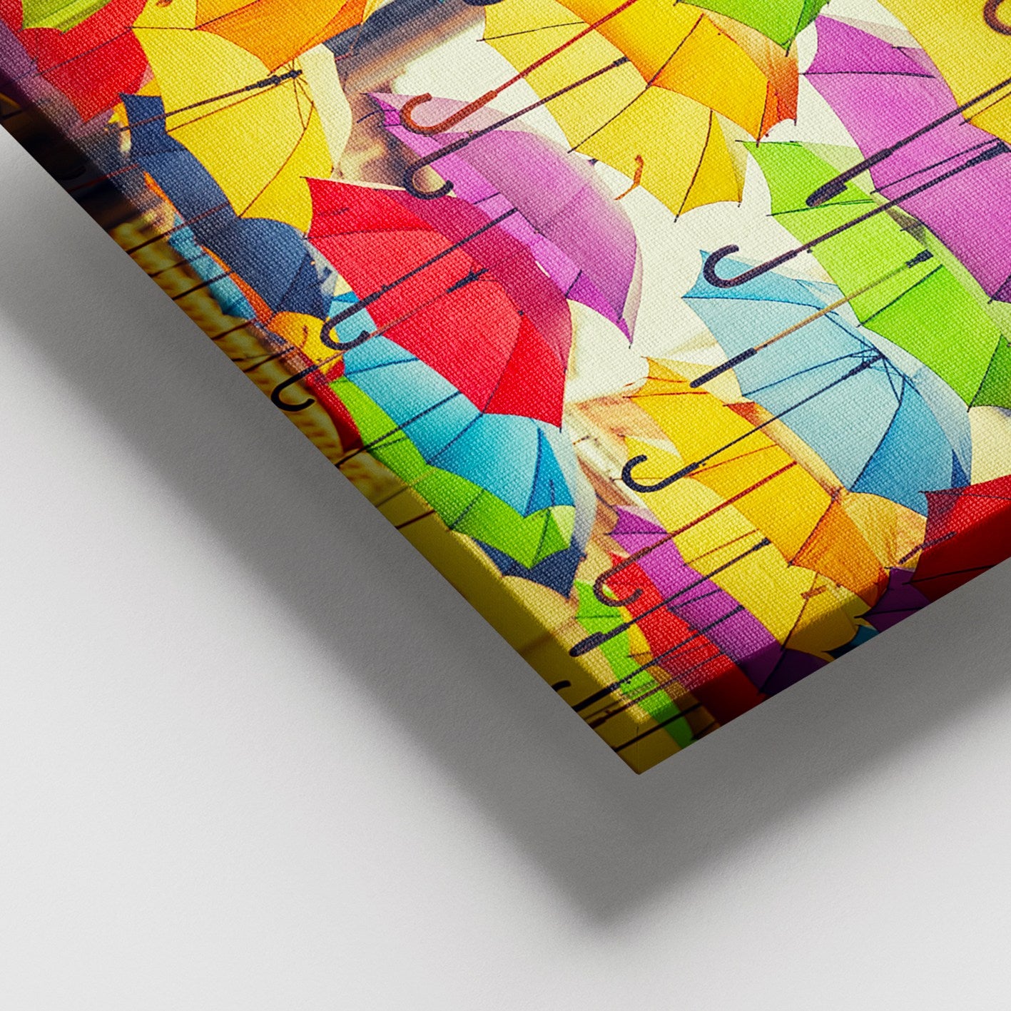 Quadro em Tela Decorativa Multicolor 100 x 140 cm com Moldura de Madeira (3–4 cm) – 100% Canvas | DEV03200100140