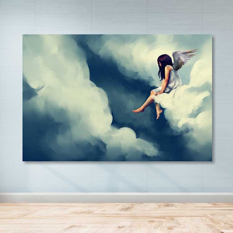 Quadro em Tela Canvas Multicolor 100x140 cm com Moldura 100% Madeira (3–4 cm) – DEV03202100140