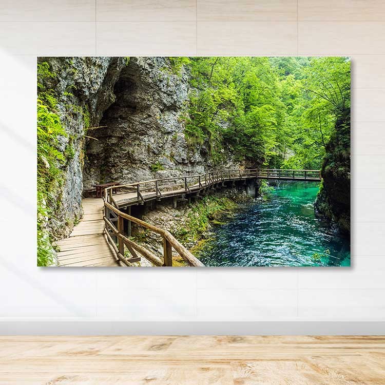 Tela Decorativa Multicolor 100 x 140 cm em Canvas 100% com Moldura de Madeira (3–4 cm)