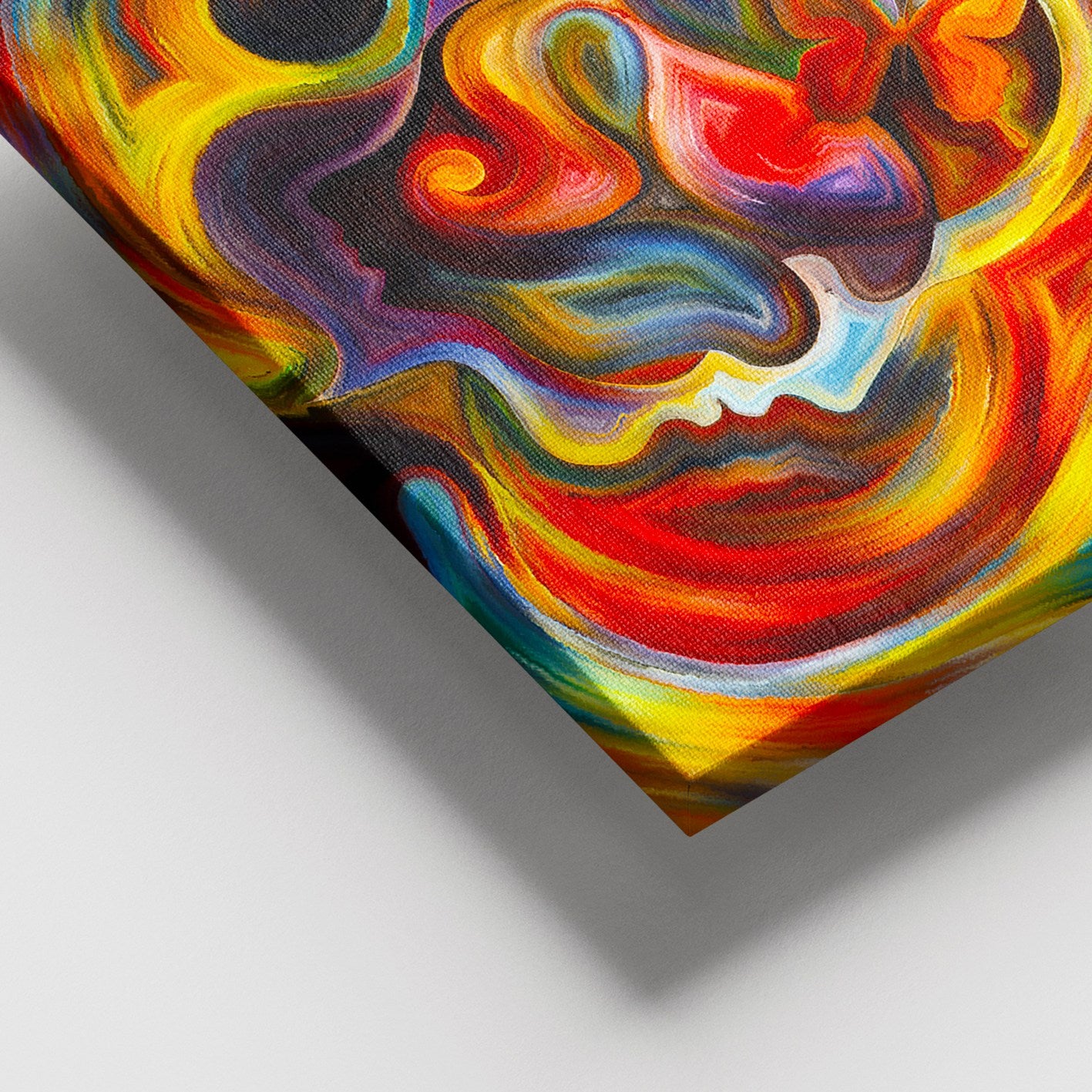 Quadro em Tela 100% Canvas Multicolor 100x140 cm com Moldura de Madeira (3–4 cm)