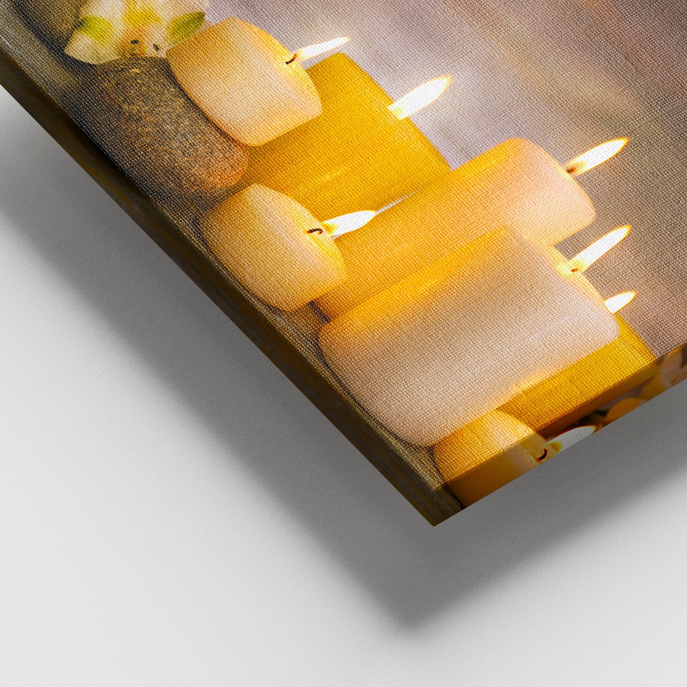 Tela Decorativa em Canvas 100%, Multicolor, 100 x 140 cm, Moldura de Madeira (3–4 cm)