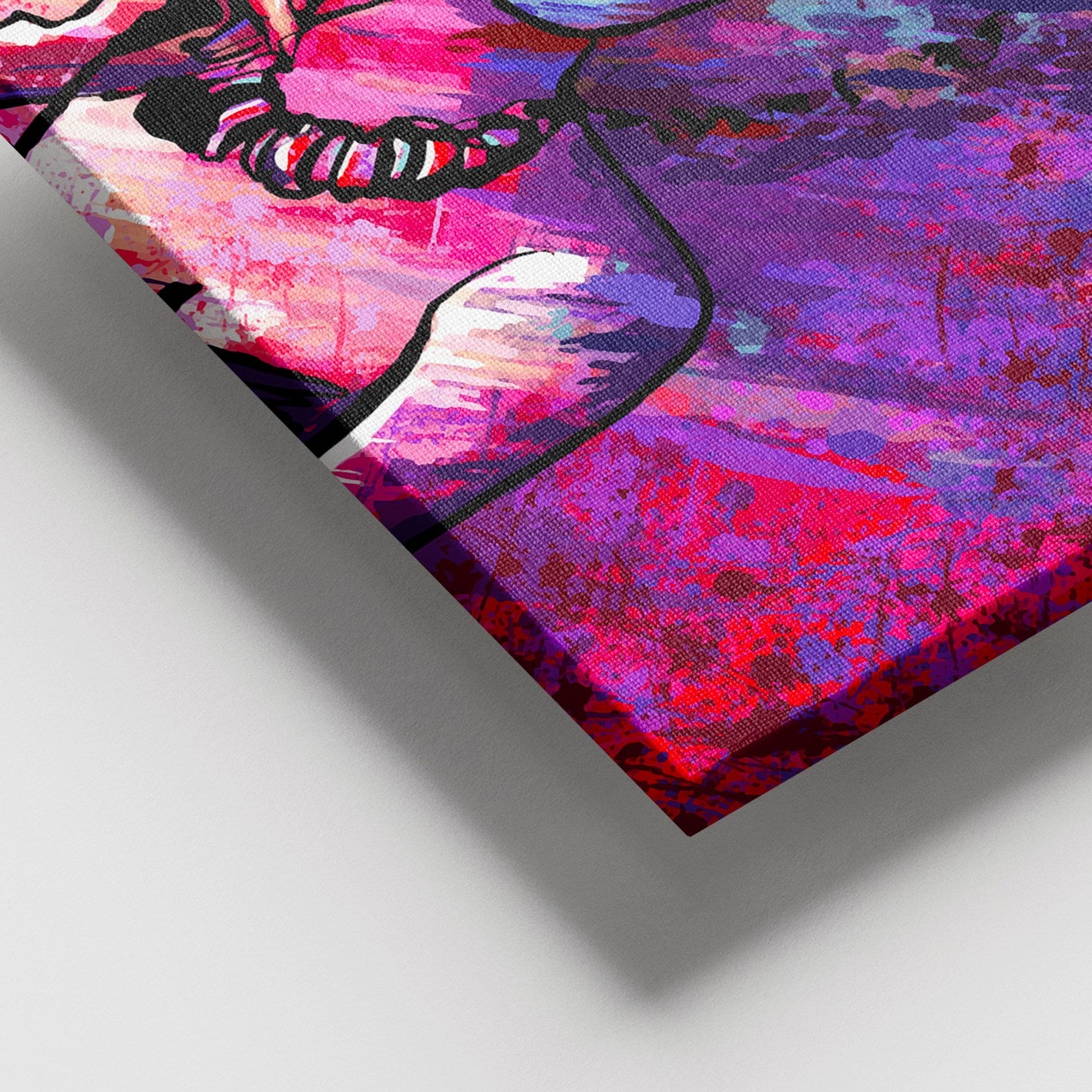 Tela Decorativa em Canvas 100% — Multicolor, 100x140 cm, Moldura de Madeira 3–4 cm