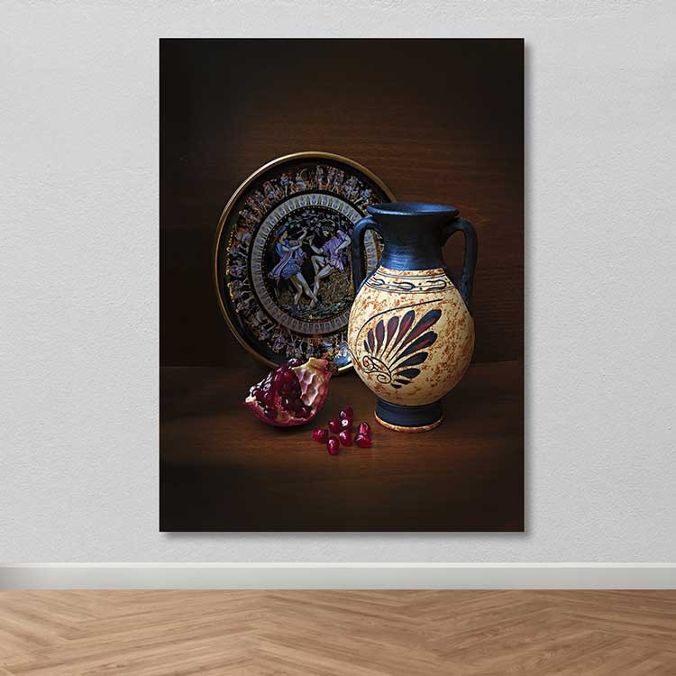 Quadro em Tela Decorativo Multicolor, 100% Canvas, Moldura de Madeira 3–4 cm, 100 x 140 cm