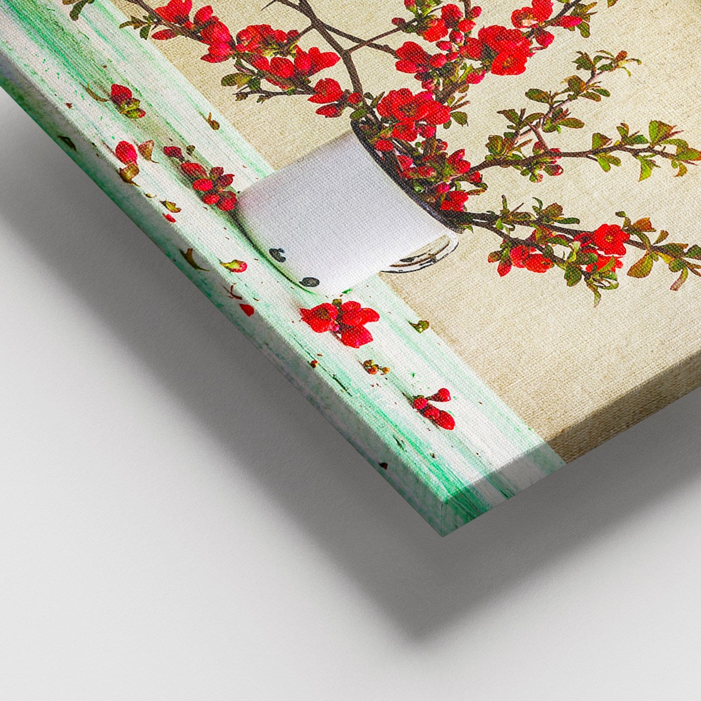 Quadro em Tela Decorativa Multicolor 100 x 140 cm – 100% Canvas, Moldura de Madeira (3–4 cm)