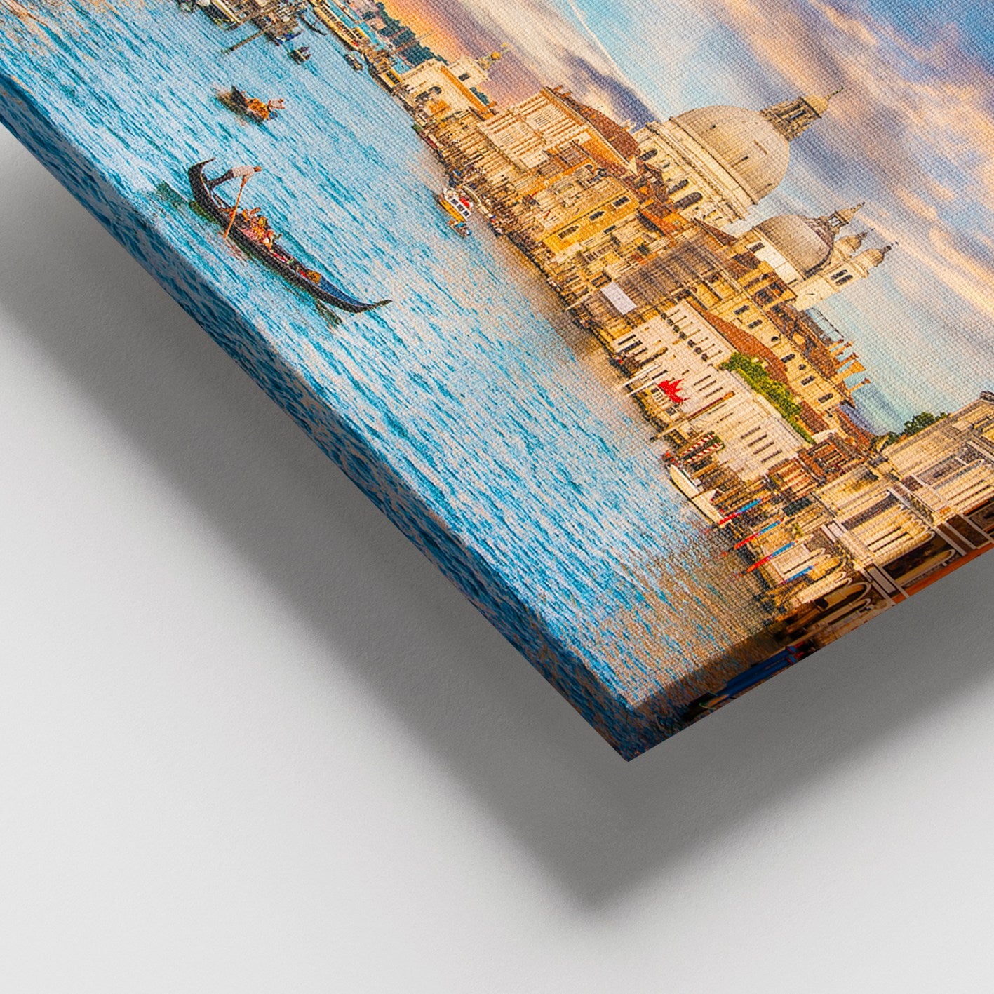 Tela Decorativa em Canvas Multicolor 100 x 140 cm com Moldura de Madeira (3-4 cm)