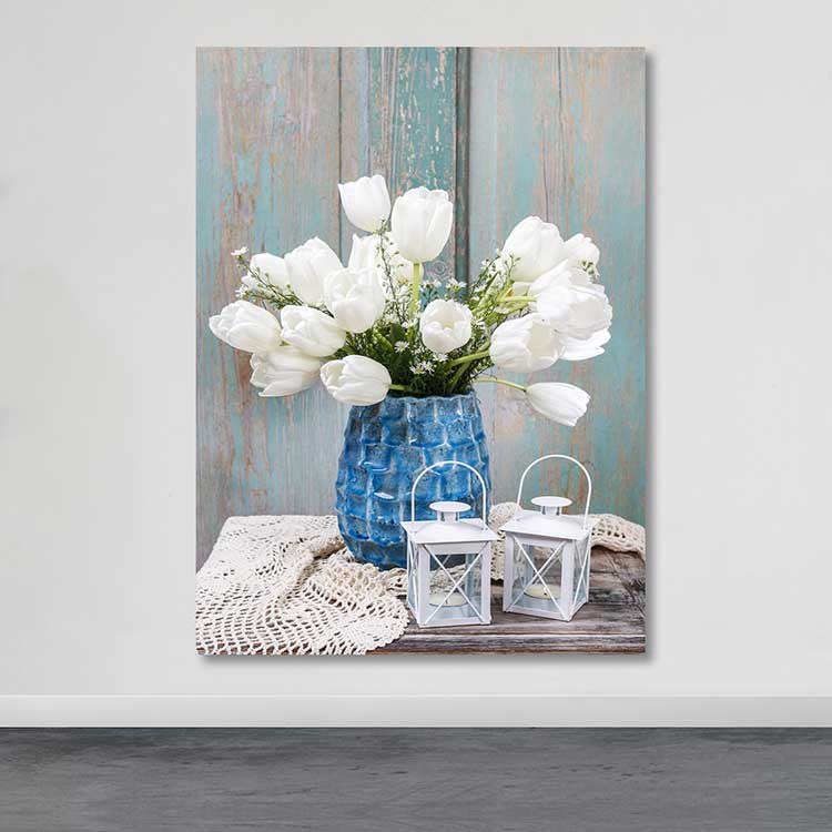 Quadro em Tela Premium 100% Canvas, Moldura de Madeira 3–4 cm, 100x140 cm – Multicolor