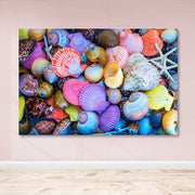 Quadro em Tela Decorativo Multicolor 100x140 cm com Moldura de Madeira (3–4 cm) – 100% Tela