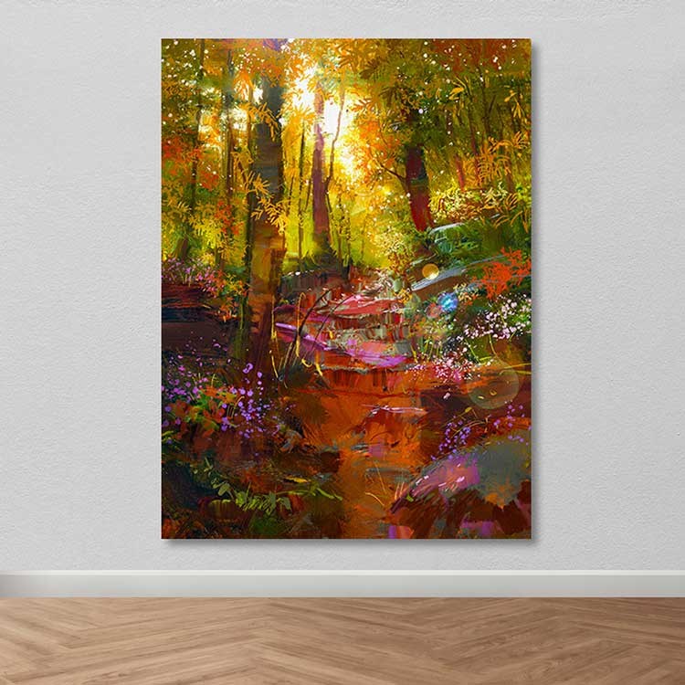 Quadro em Tela Canvas Multicolor 100x140 cm com Moldura de Madeira (3–4 cm) – 205DNT2215 | DEV03233100140