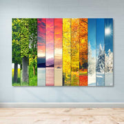 Quadro Decorativo em Tela 100% Canvas com Moldura de Madeira (3–4 cm), Multicolor, 100 x 140 cm