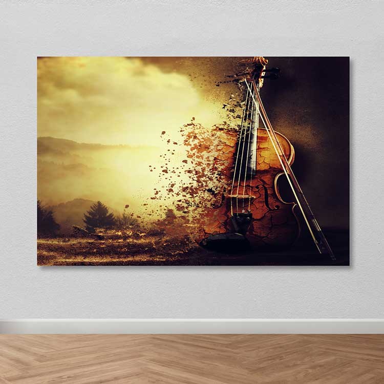 Tela Decorativa em Canvas 100% com Moldura de Madeira (3–4 cm), Multicolor – 100 x 140 cm