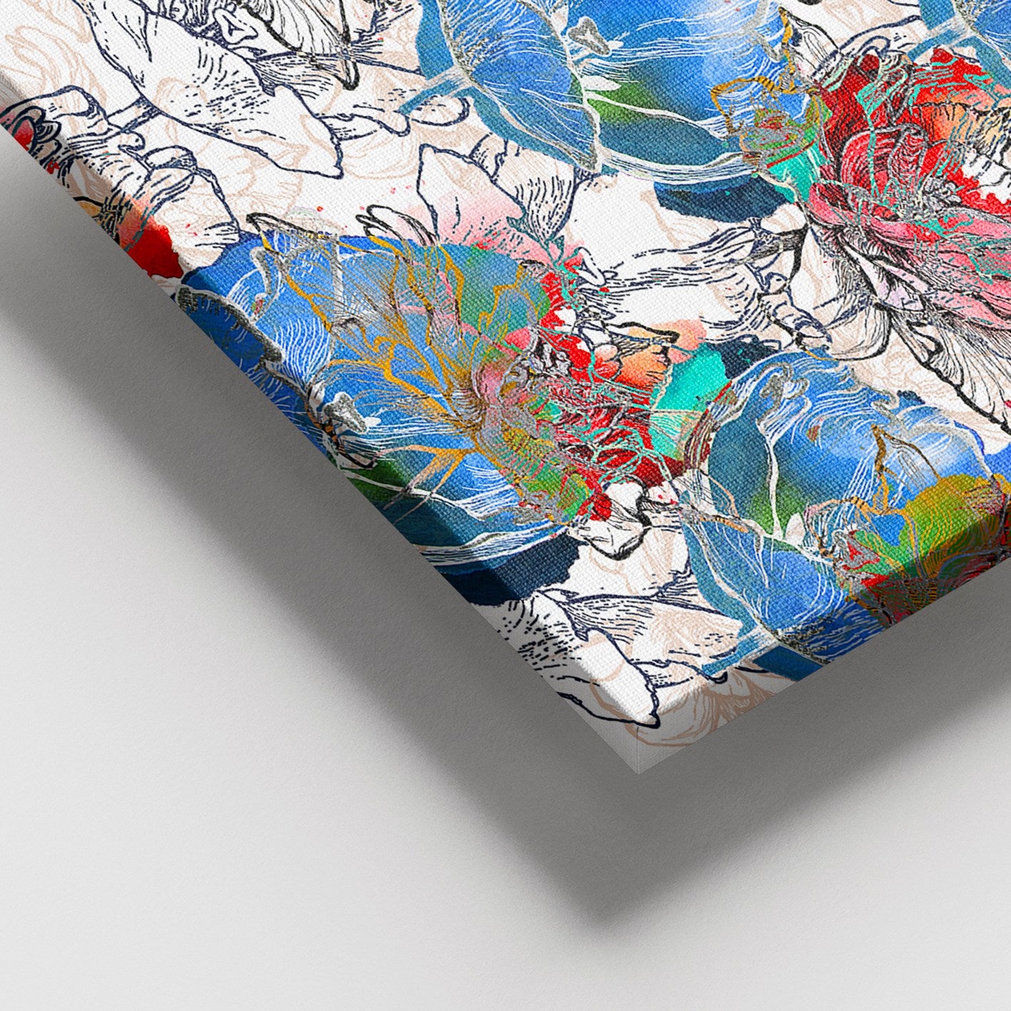 Quadro em Tela Decorativo Multicolor 100x140 cm – 100% Canvas com Moldura de Madeira (3-4 cm)