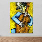 Tela Decorativa em Canvas Multicolor com Moldura de Madeira 100x140 cm