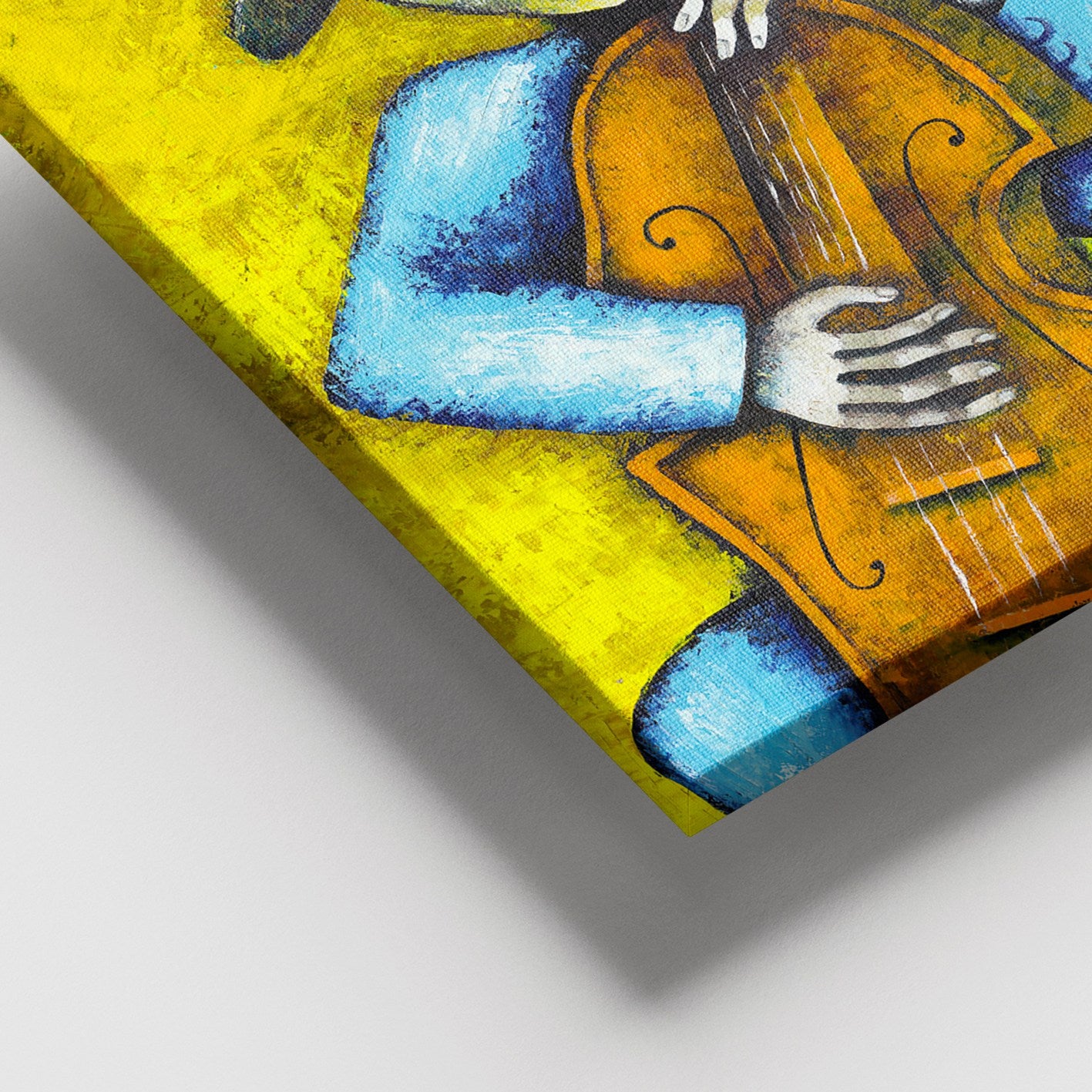 Tela Decorativa em Canvas Multicolor com Moldura de Madeira 100x140 cm