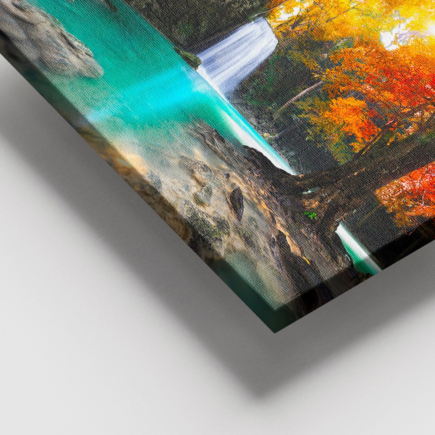 Quadro Decorativo em Tela 100% Multicolor 100 x 140 cm com Moldura 100% Madeira (3-4 cm)