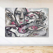 Tela Decorativa Multicolor 100 x 140 cm em Canvas 100% com Moldura de Madeira (3–4 cm)