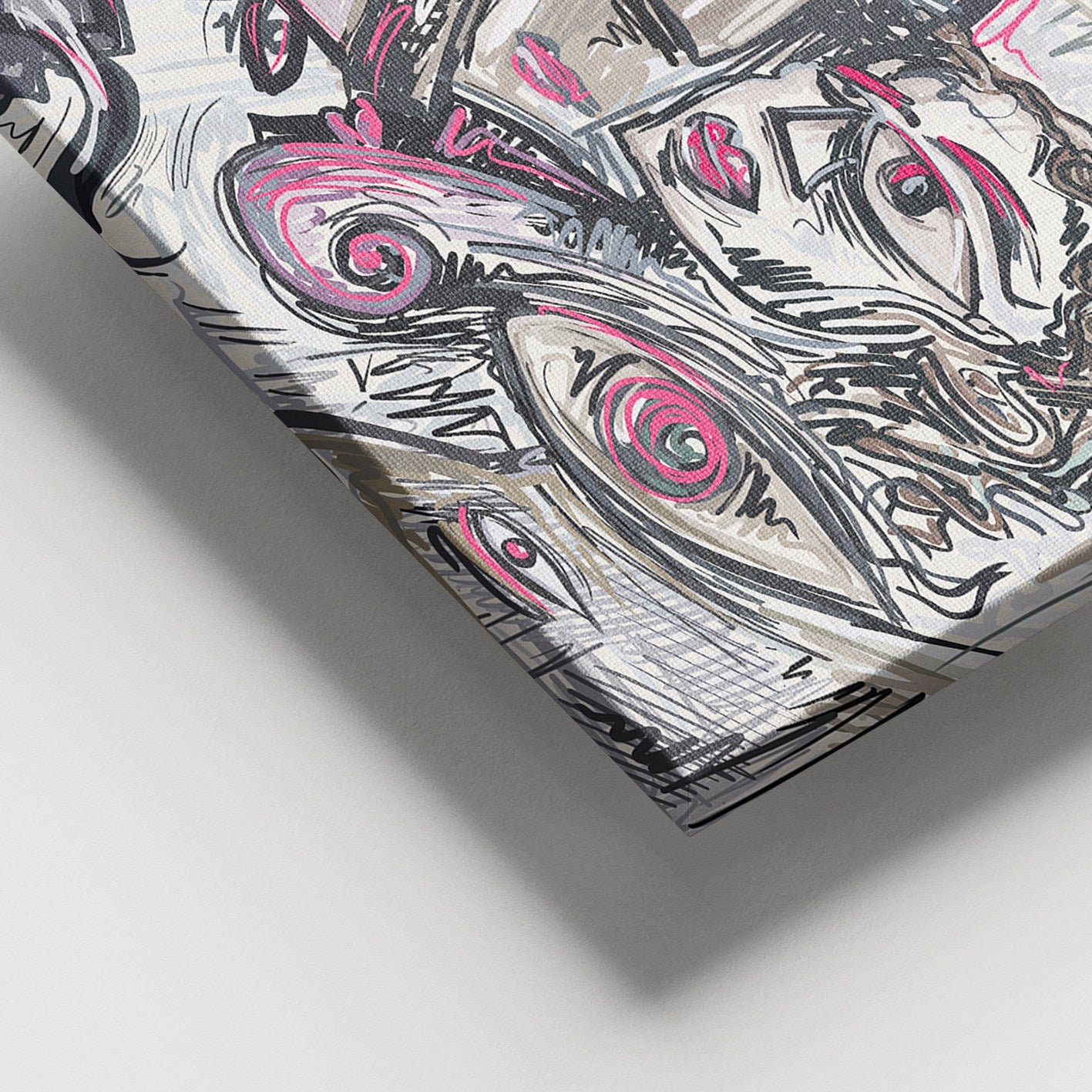 Tela Decorativa Multicolor 100 x 140 cm em Canvas 100% com Moldura de Madeira (3–4 cm)