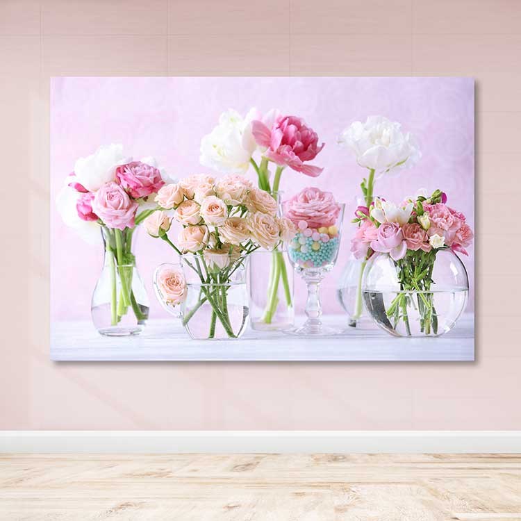 Quadro em Tela Decorativa Multicolor 100x140 cm, 100% Canvas, Moldura de Madeira 3–4 cm