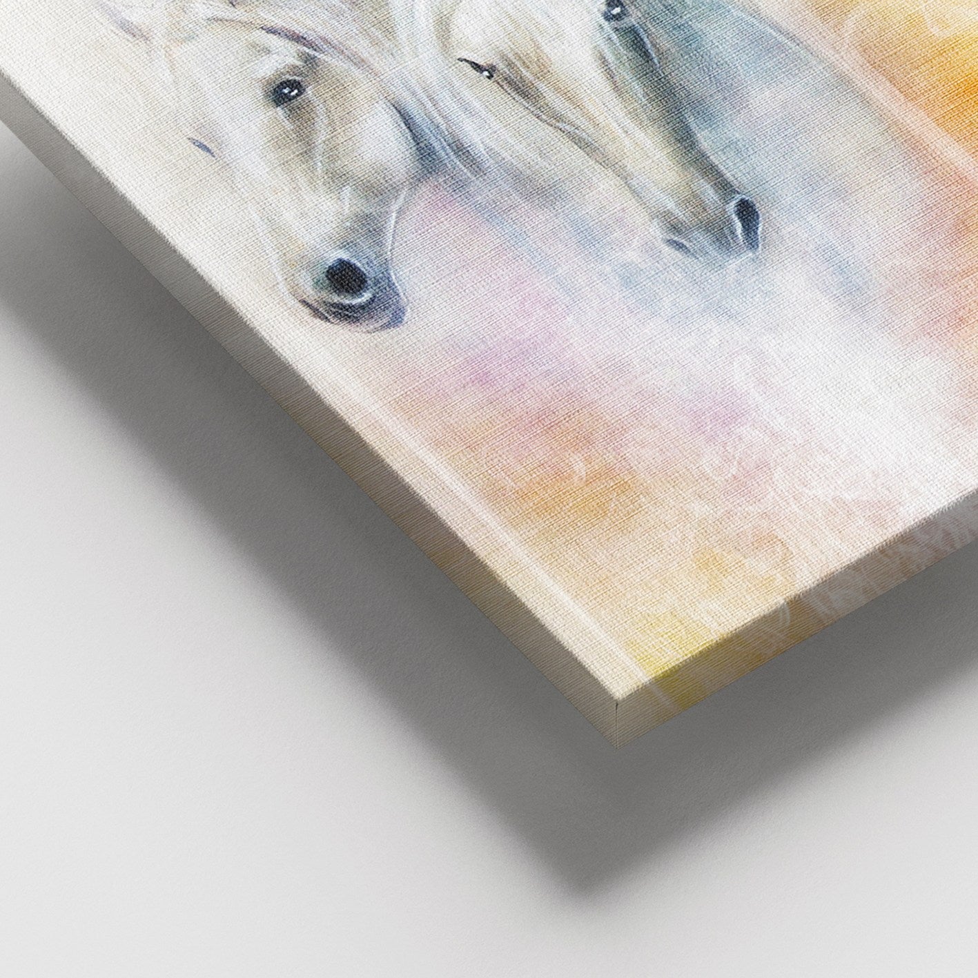 Quadro em Tela Decorativo Multicolor 100x140 cm, Moldura em Madeira (3-4 cm), 100% Canvas