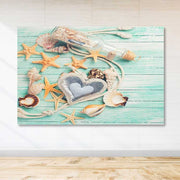 Quadro em Tela Decorativa Multicolor 100x140 cm com Moldura de Madeira (3–4 cm)