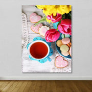 Quadro em Tela Canvas Multicolor com Moldura de Madeira 100 x 140 cm