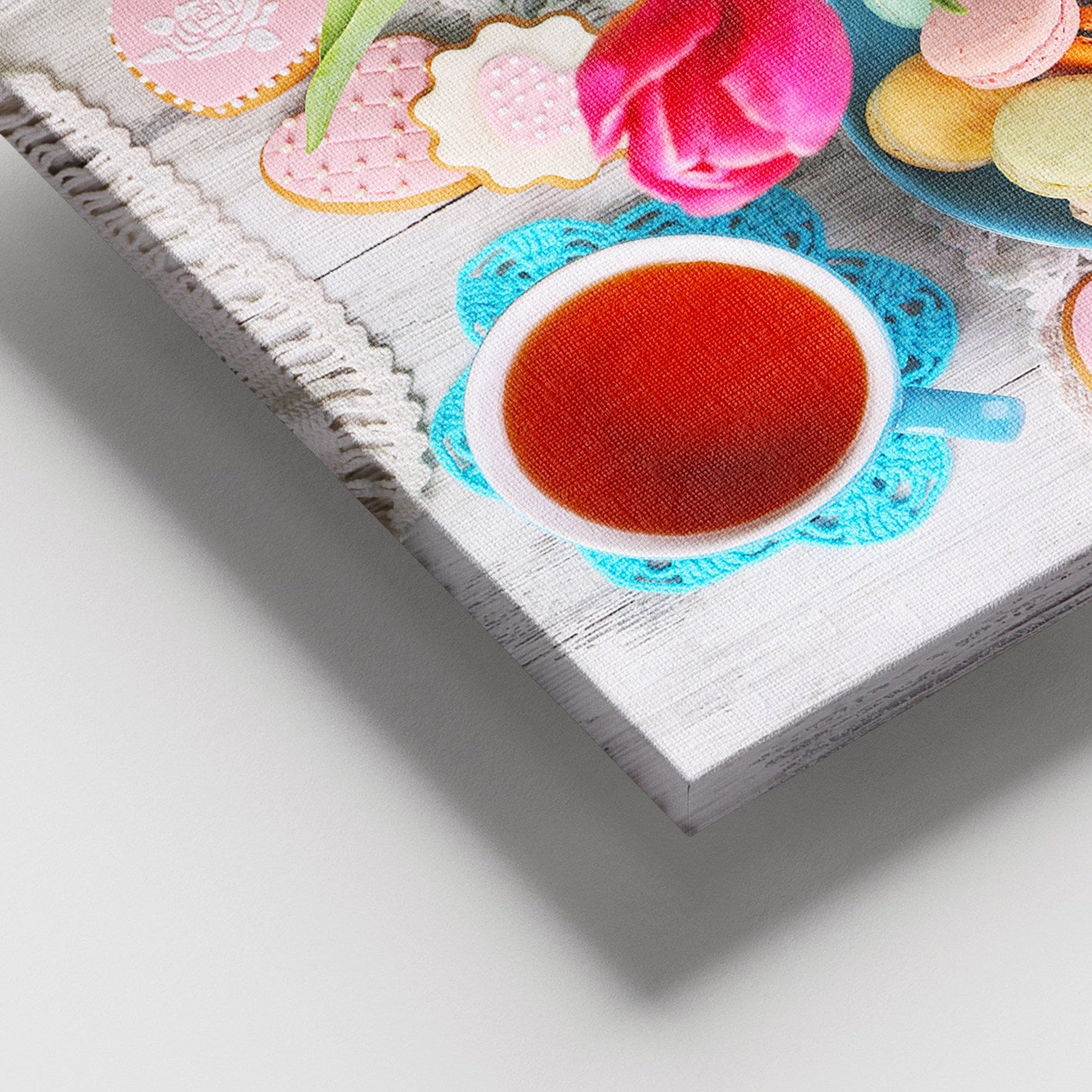 Quadro em Tela Canvas Multicolor com Moldura de Madeira 100 x 140 cm