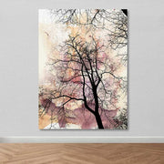 Quadro em Tela Decorativa Multicolor 100x140 cm com Moldura de Madeira