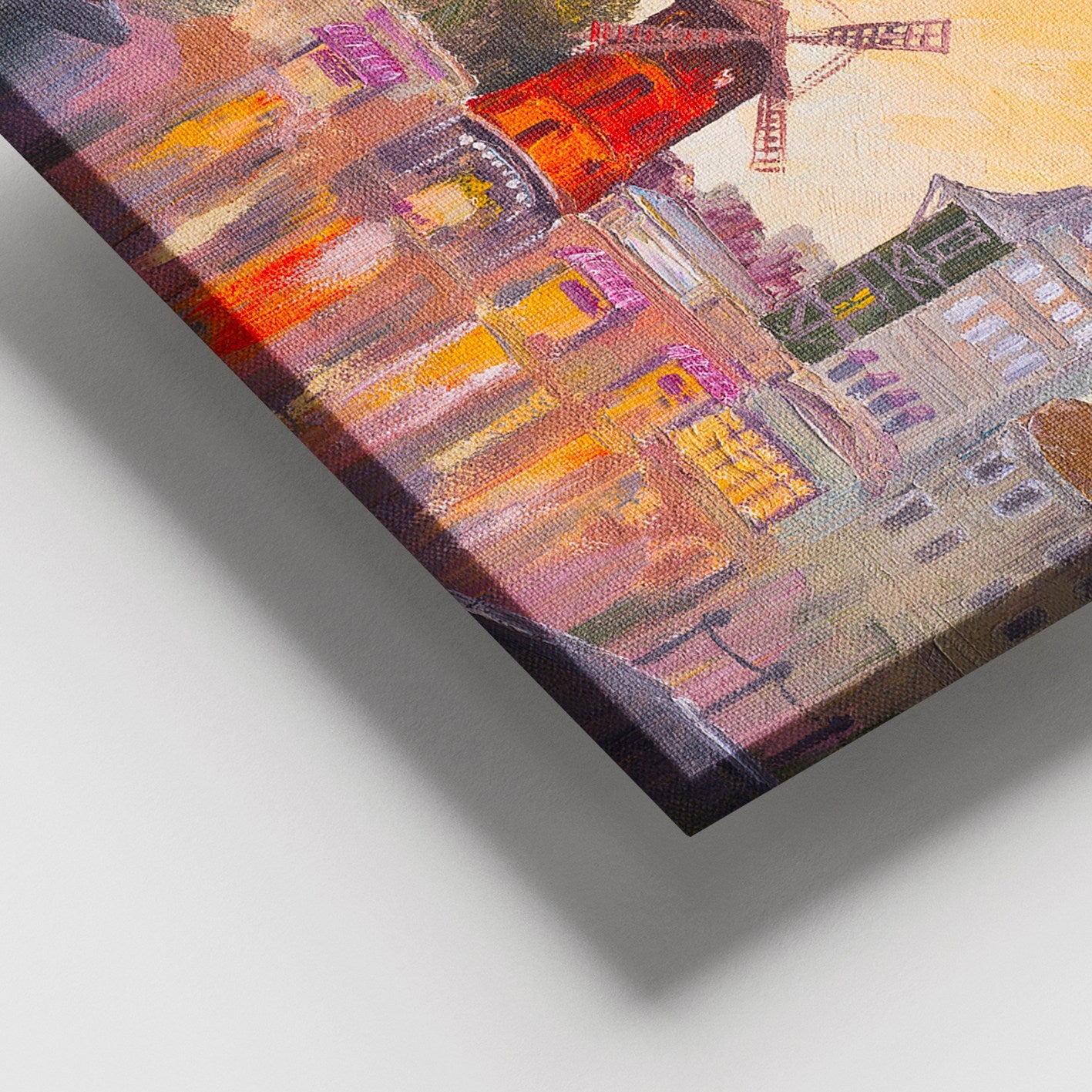 Quadro em Tela Decorativo Multicolor 100x140 cm com Moldura de Madeira (3–4 cm) – 100% Canvas – DEV03266100140