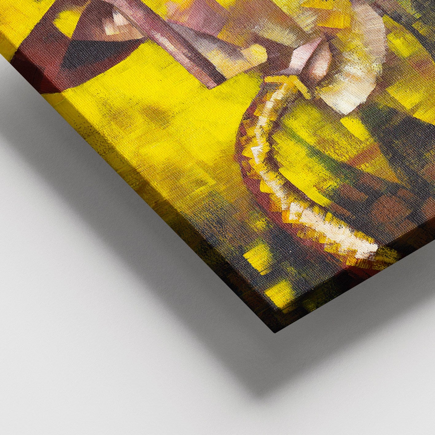 Quadro em Tela Canvas Multicolor com Moldura de Madeira (3–4 cm) – 100 x 140 cm