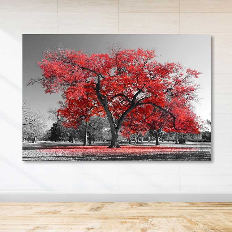 Tela Decorativa Multicolor 100x140 cm com Moldura de Madeira