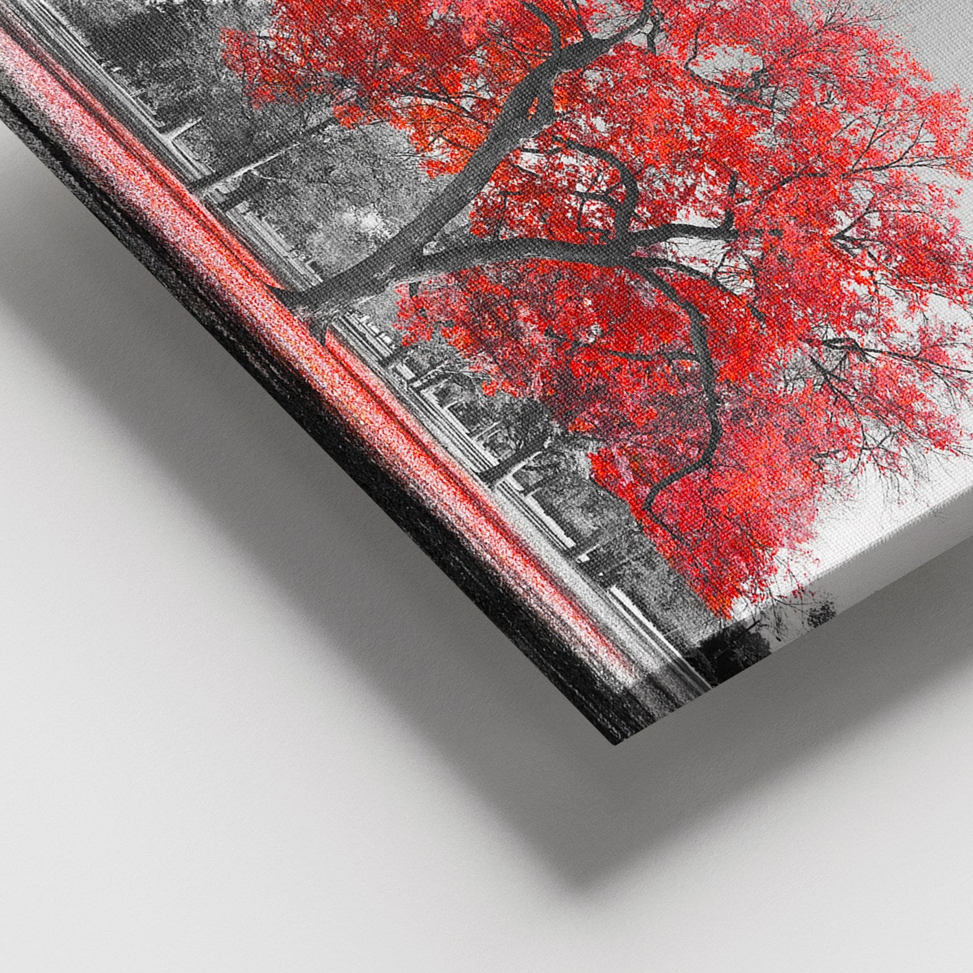 Tela Decorativa Multicolor 100x140 cm com Moldura de Madeira