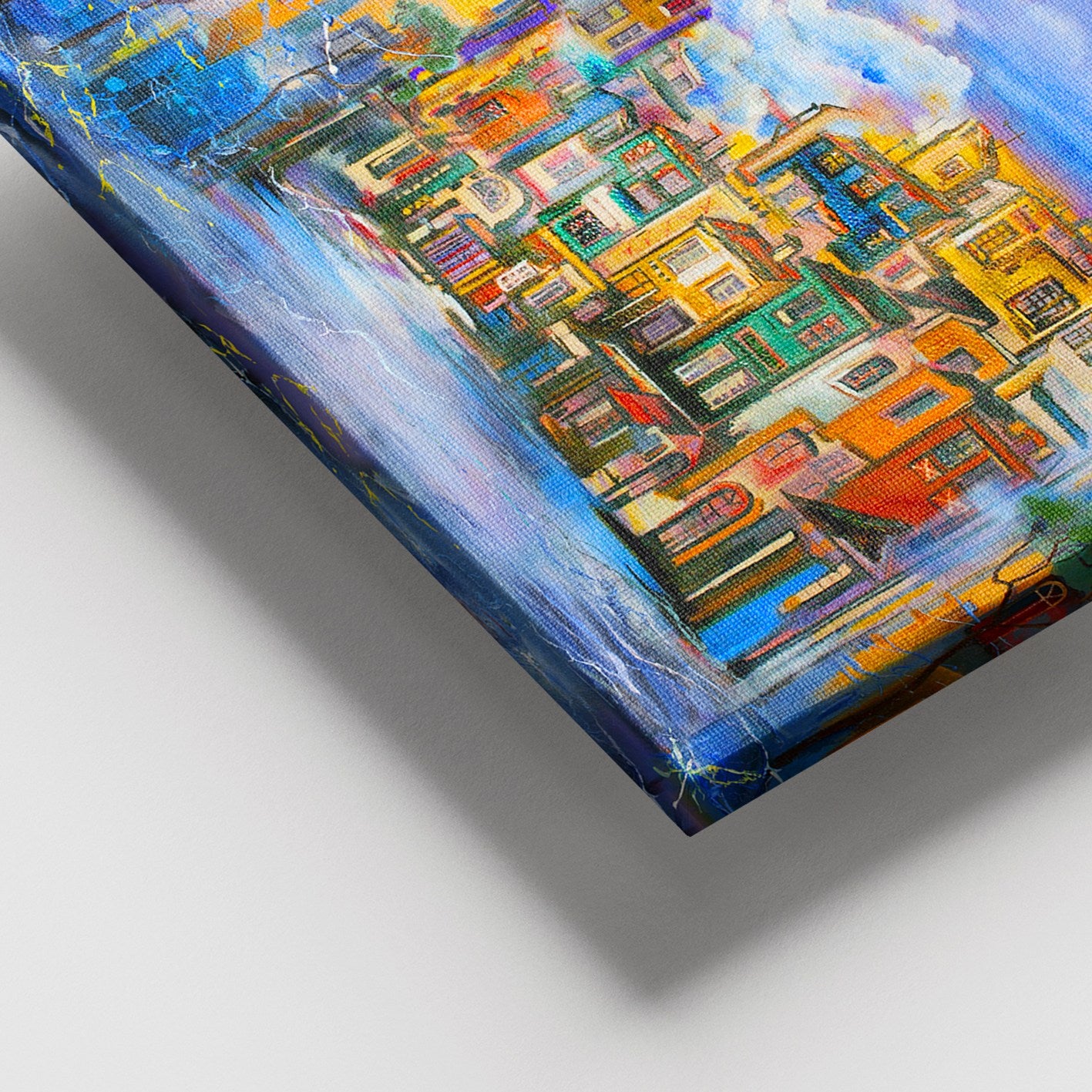 Quadro em Tela Multicolor 100x140 cm – Canvas 100% com Moldura de Madeira (3–4 cm)