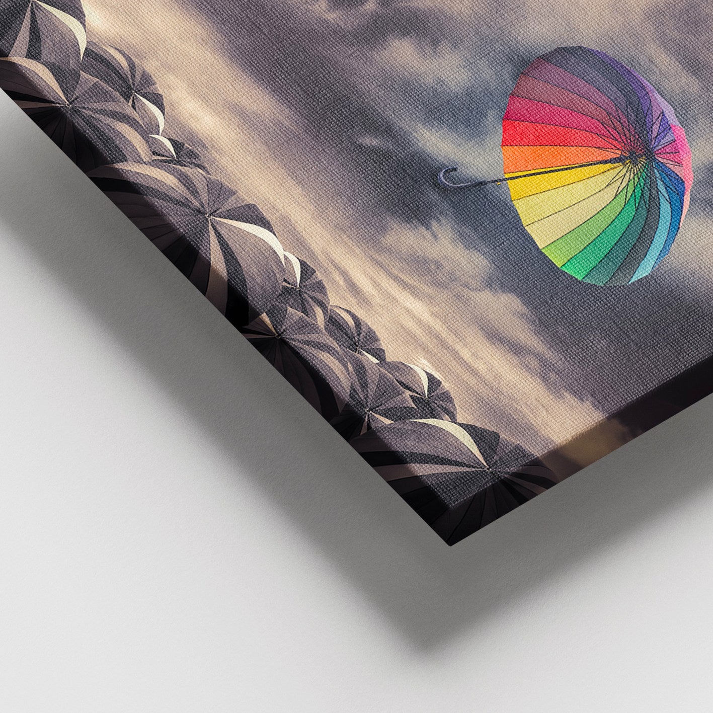 Tela Decorativa em Canvas 100% com Moldura de Madeira (3–4 cm) 100x140 cm – Multicolor