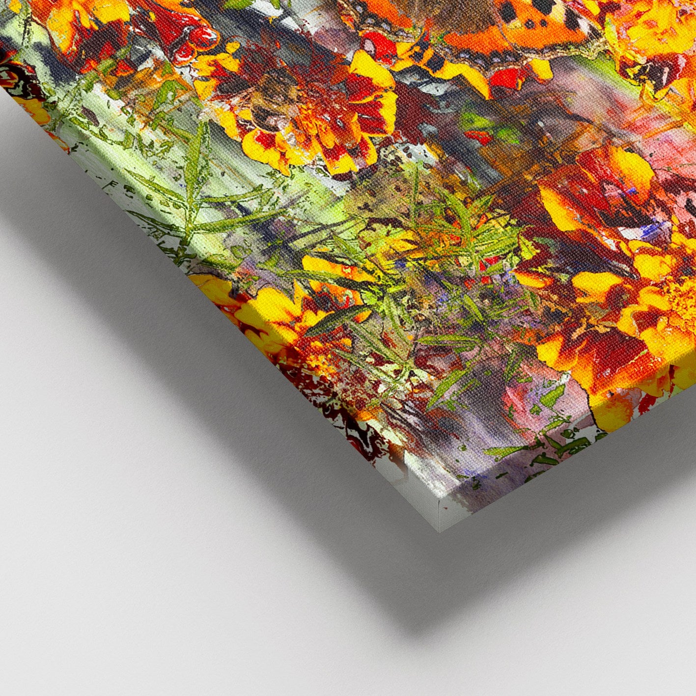 Quadro em Tela Canvas Multicolor com Moldura de Madeira (3–4 cm) – 100 x 140 cm