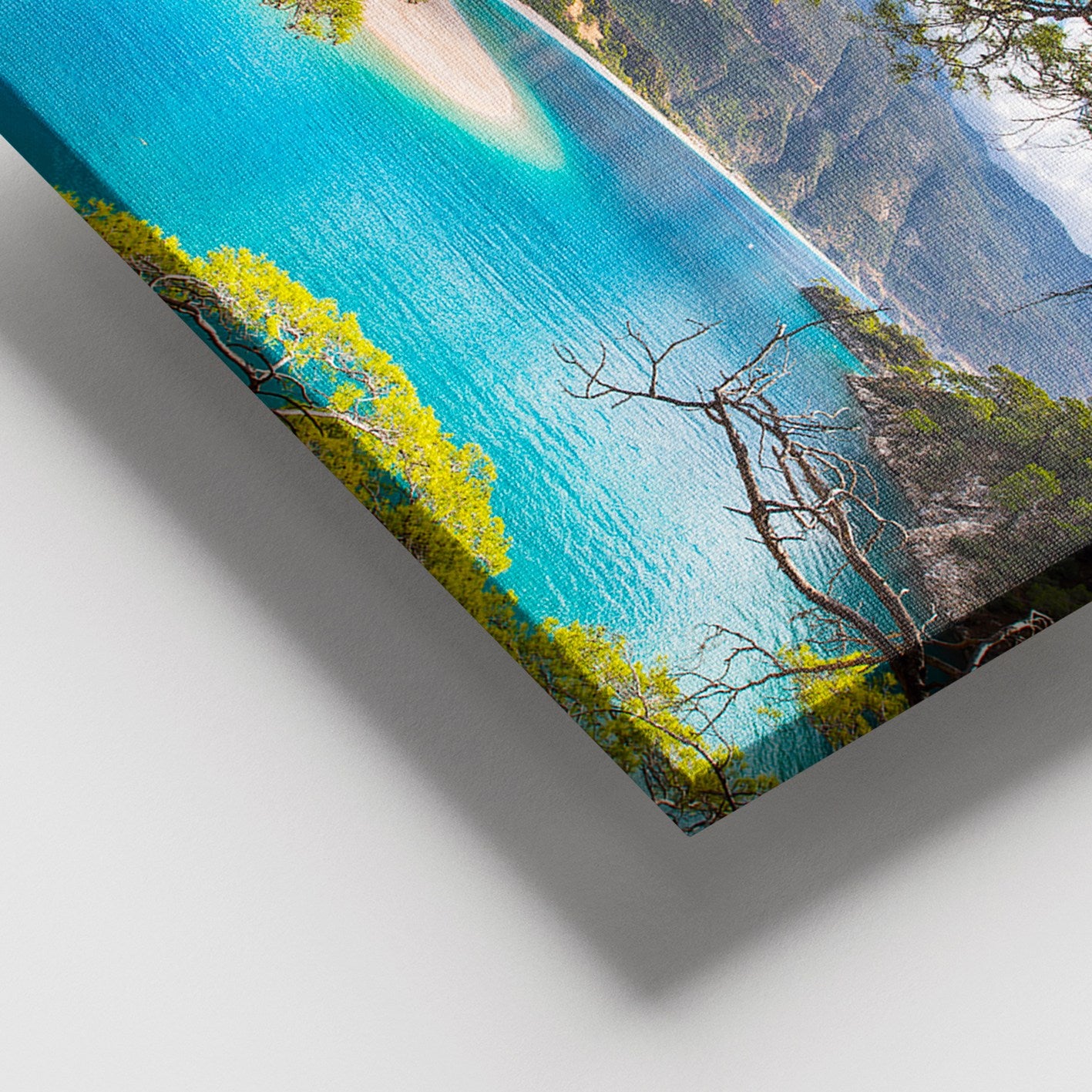 Quadro em Tela Decorativo Multicolor 100 x 140 cm com Moldura de Madeira (3–4 cm)