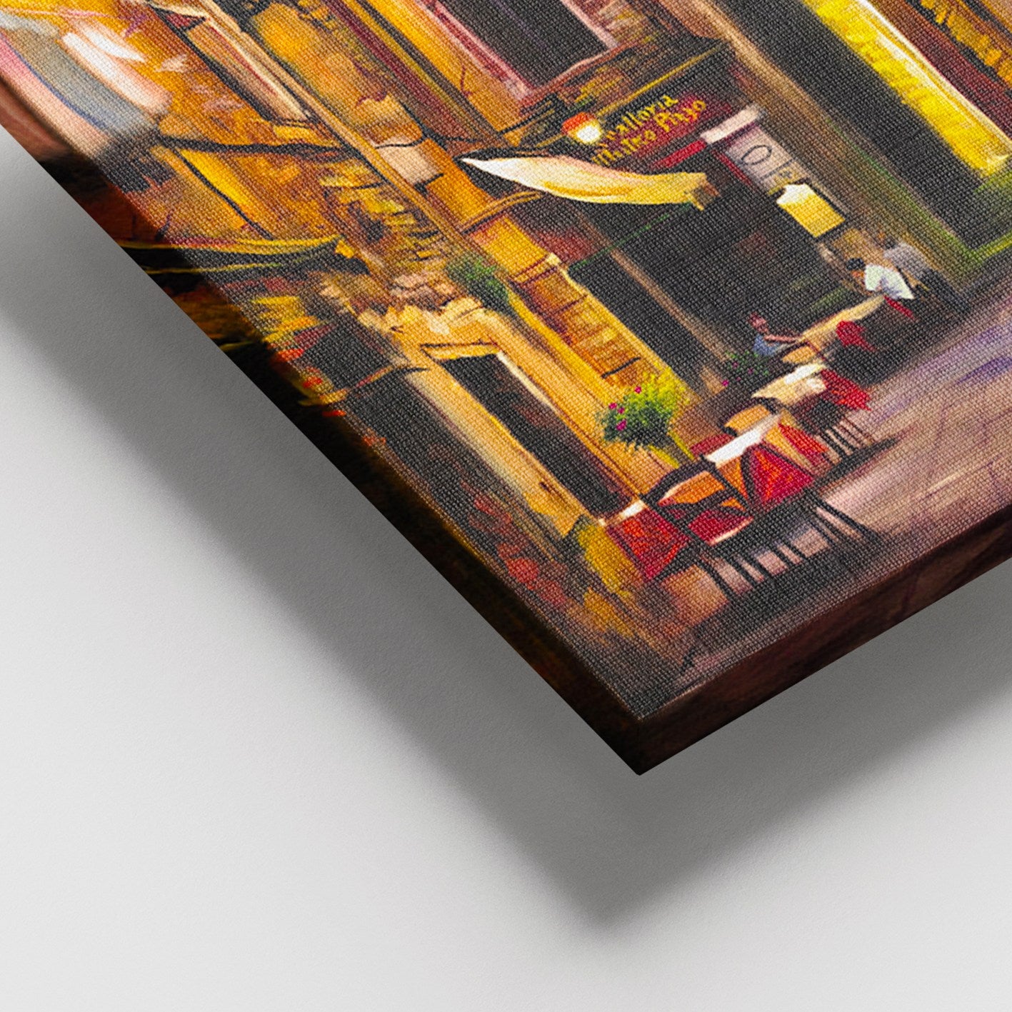 Quadro em Tela Decorativo Multicolor 100x140 cm — Tela 100% com Moldura de Madeira (3–4 cm)