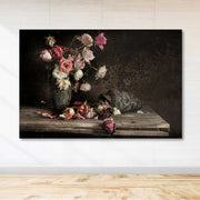 Tela Decorativa Multicolorida em Canvas 100% com Moldura de Madeira (3–4 cm) – 100x140 cm