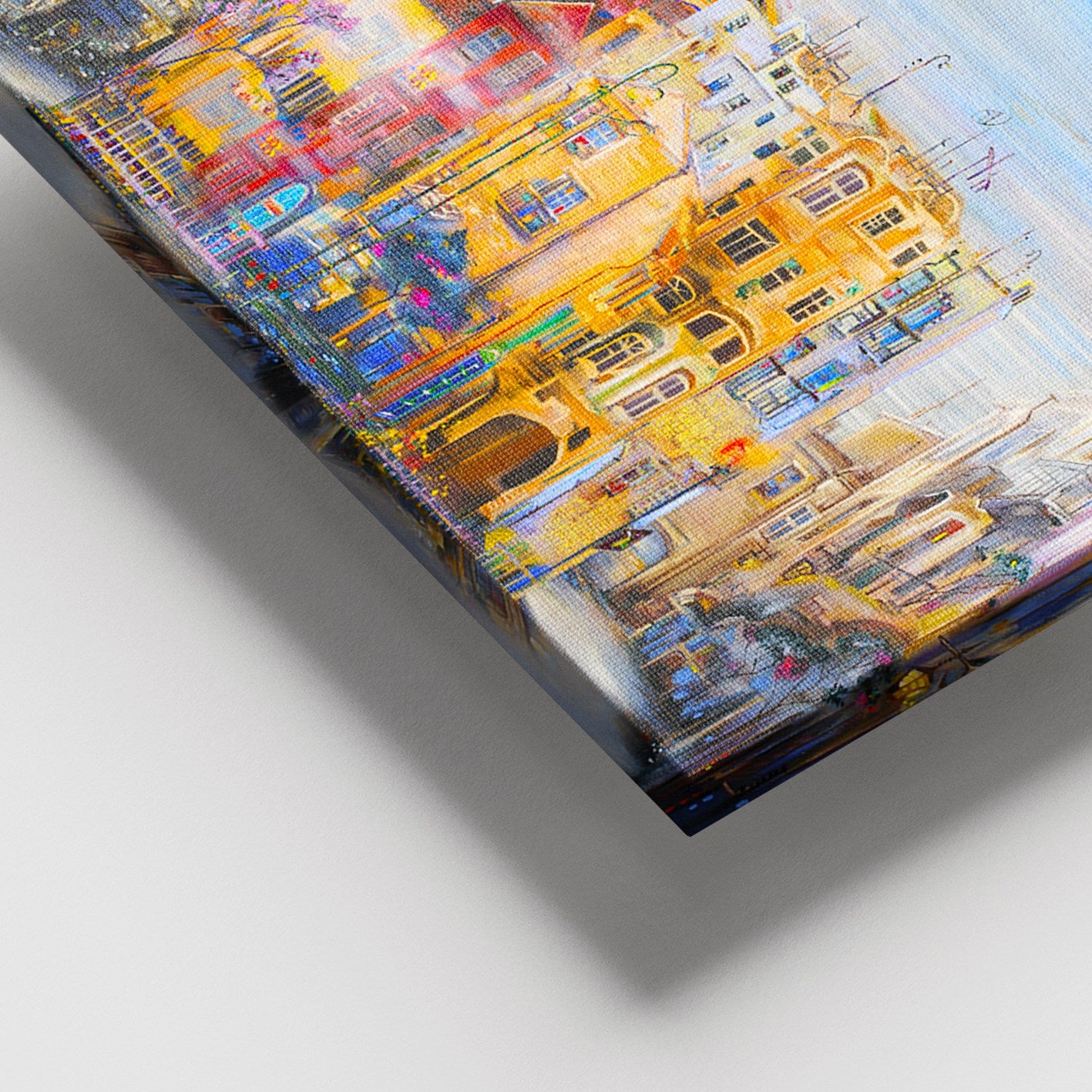 Quadro em Tela 100% Canvas Multicolor 100x140 cm com Moldura de Madeira (3–4 cm) – DEV03286100140