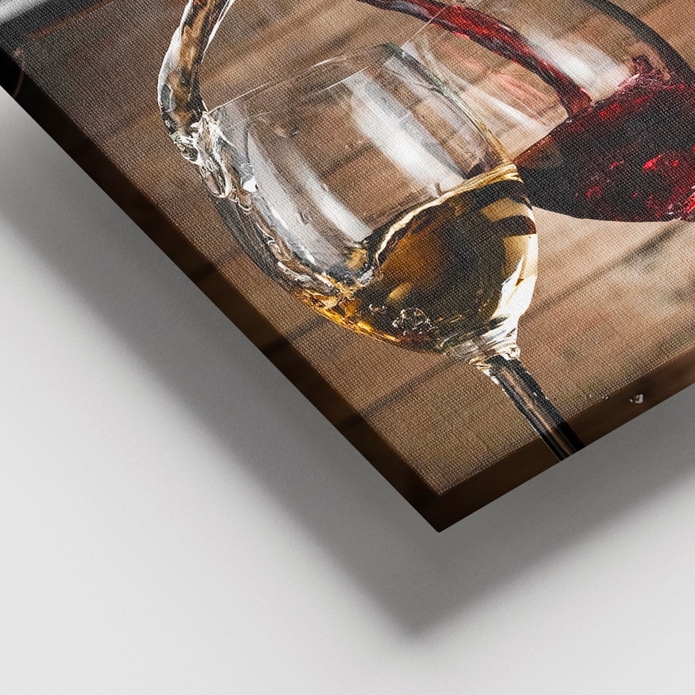 Quadro Decorativo em Tela Multicolorido 100 x 140 cm com Moldura de Madeira (3–4 cm)