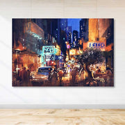 Quadro em Tela Decorativa Multicolor 100x140 cm com Moldura de Madeira 3-4 cm – 100% Canvas (DEV03289100140)