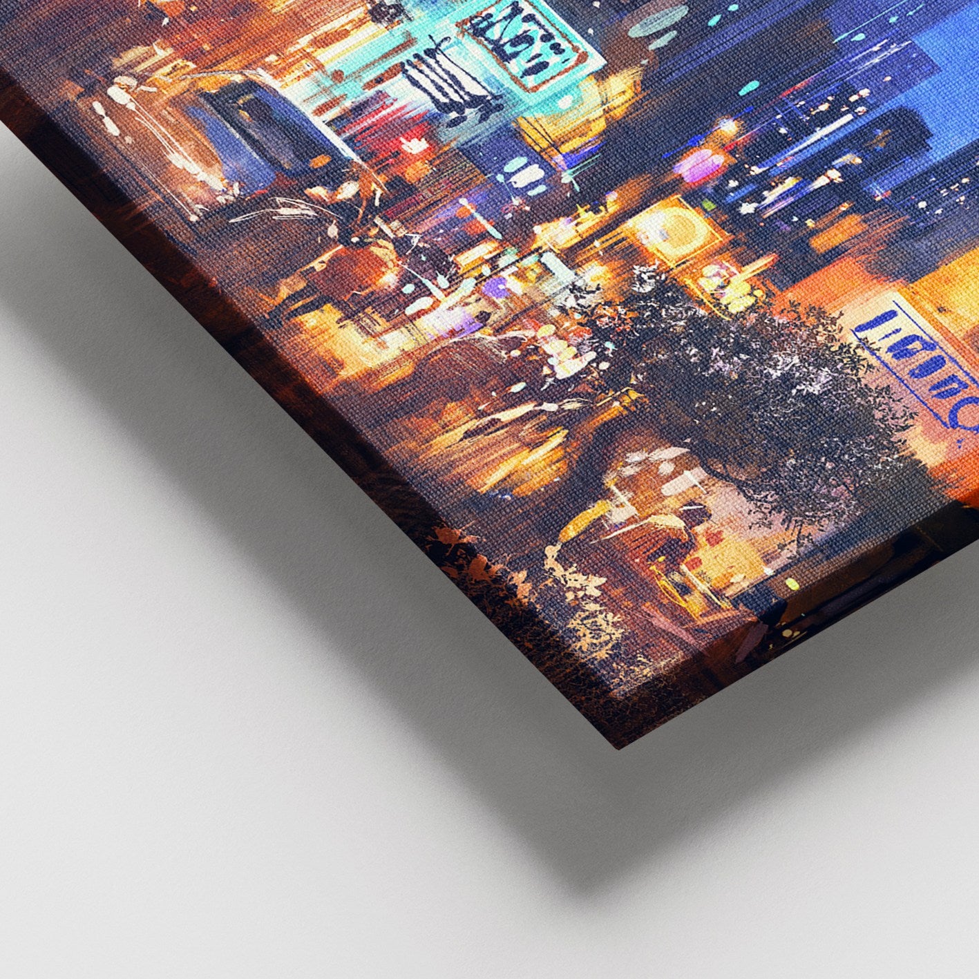 Quadro em Tela Decorativa Multicolor 100x140 cm com Moldura de Madeira 3-4 cm – 100% Canvas (DEV03289100140)