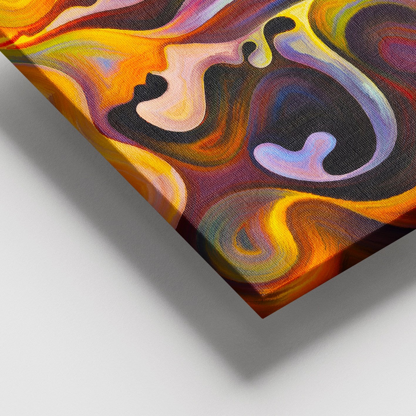 Quadro em Tela Decorativo Multicolor 100 x 140 cm, Canvas 100% com Moldura de Madeira (3–4 cm)