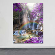 Quadro em Tela Decorativa Multicolor 100x140 cm com Moldura de Madeira (3–4 cm) – 100% Canvas