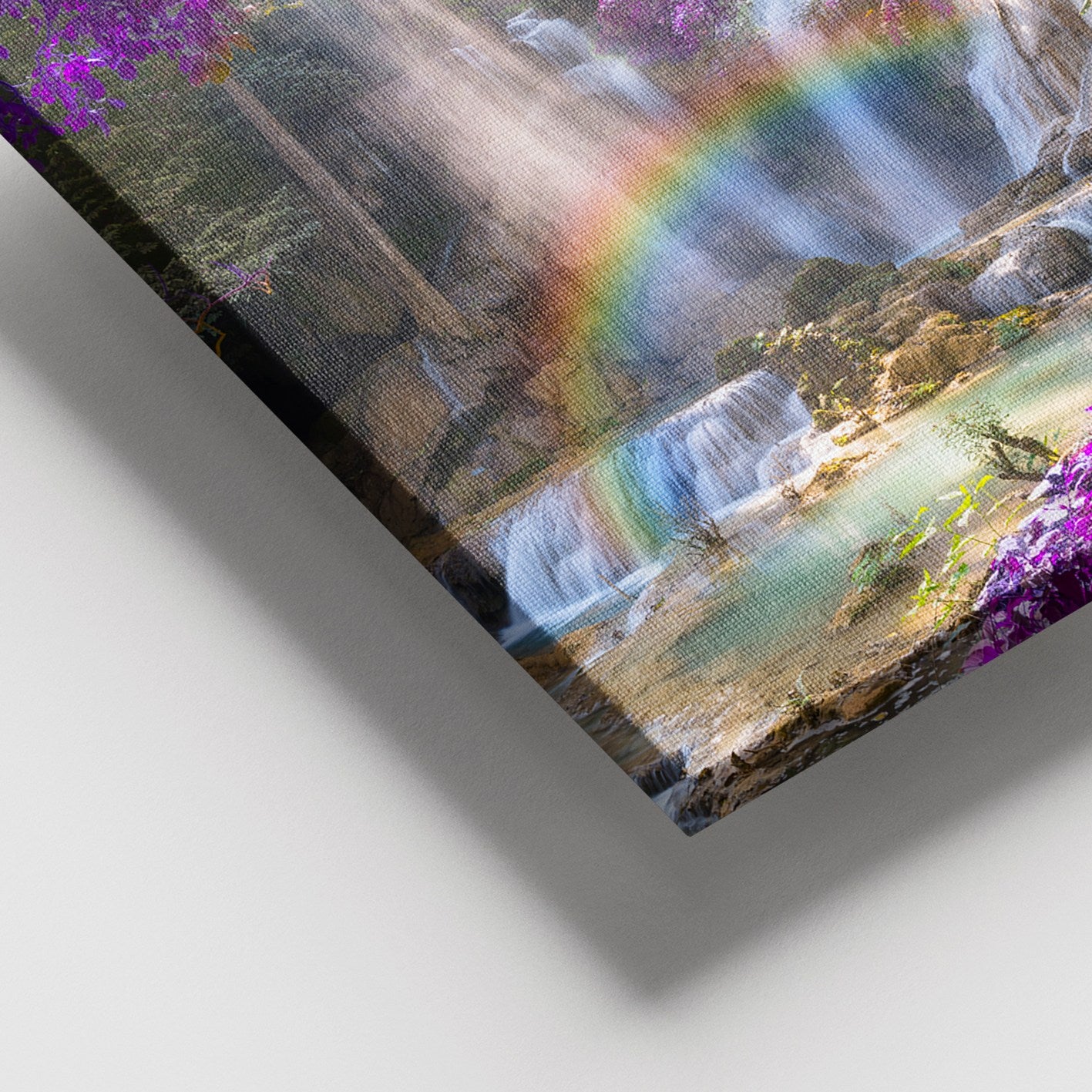 Quadro em Tela Decorativa Multicolor 100x140 cm com Moldura de Madeira (3–4 cm) – 100% Canvas