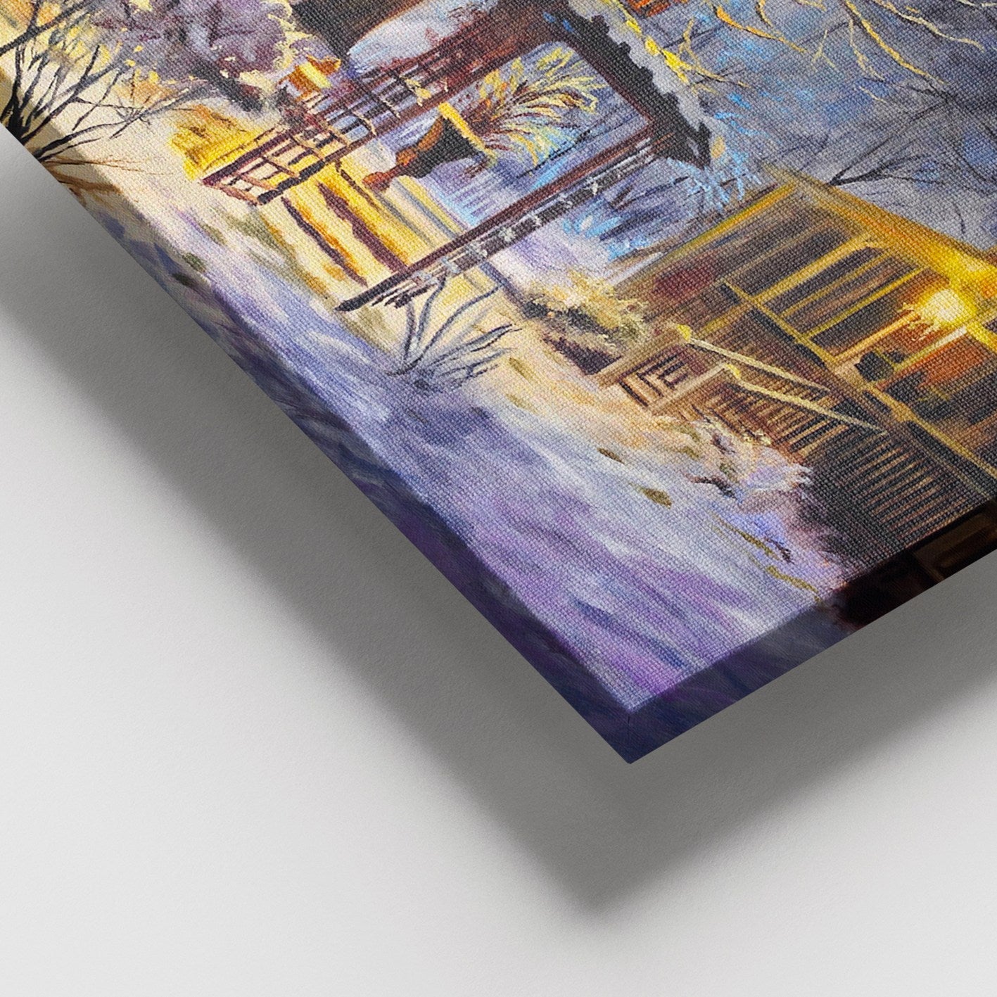 Tela Decorativa em Canvas Multicolor com Moldura de Madeira 100x140 cm