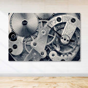 Quadro em Tela Decorativo Multicolor 100x140 cm com Moldura de Madeira (3-4 cm) – 100% Canvas | DEV03308100140