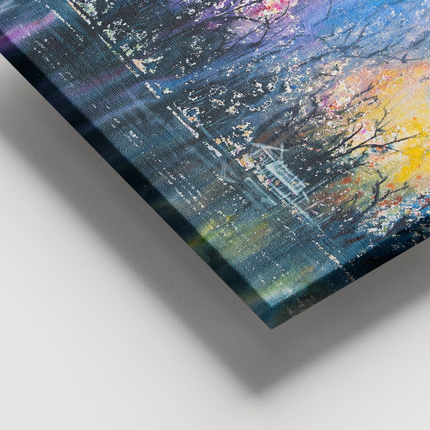 Quadro em Tela Decorativo Multicolor 100x140 cm com Moldura de Madeira (3–4 cm), 100% Canvas