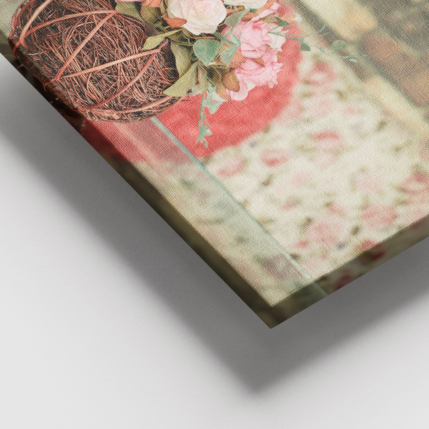 Quadro em Tela Decorativo Multicolor 100x140 cm com Moldura de Madeira (Espessura 3–4 cm)