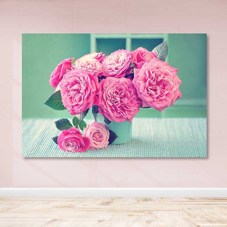 Quadro Decorativo em Tela 100% Canvas Multicolor, Moldura de Madeira (3-4 cm), 100 x 140 cm