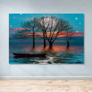 Quadro em Tela Decorativa Multicolor 100x140 cm com Moldura de Madeira (3–4 cm) – 100% Canvas | DEV03319100140