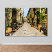 Quadro em Tela Decorativa Multicolor 100x140 cm com Moldura de Madeira (3–4 cm)